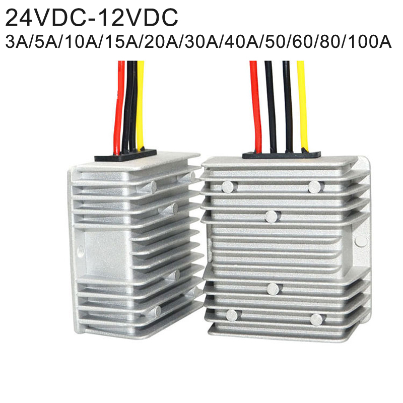 24VDC 至 12VDC 1.5A 至 100A 降压非隔离 DC-DC 降压电源转换器