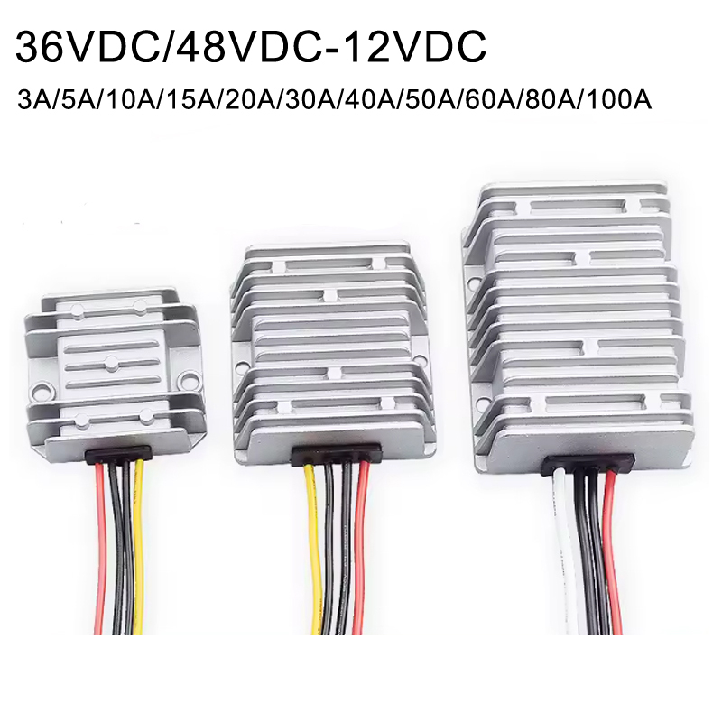 电动汽车用36V/48V转12V 3A至100A降压直流电源转换器