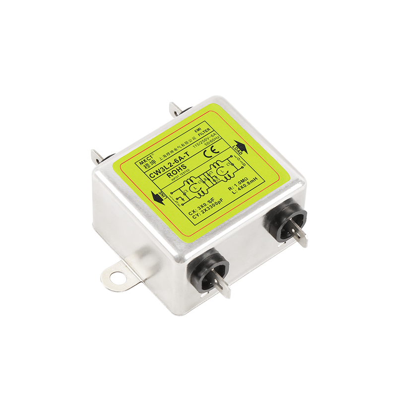 CW3/CW4-3A/6A/10A/20A/30A-T 插入连接单相通用单极或双极电源滤波器 EMI 滤波器
