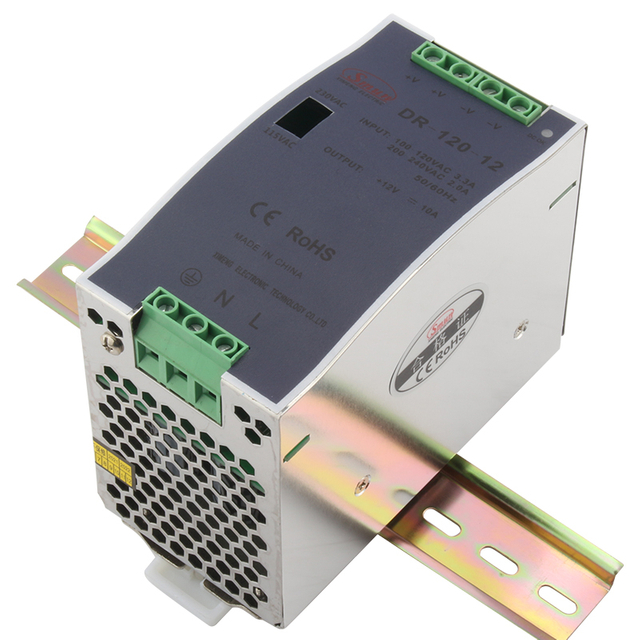 DR-120-24 120W 24VDC 5A AC-DC DIN导轨工业电源