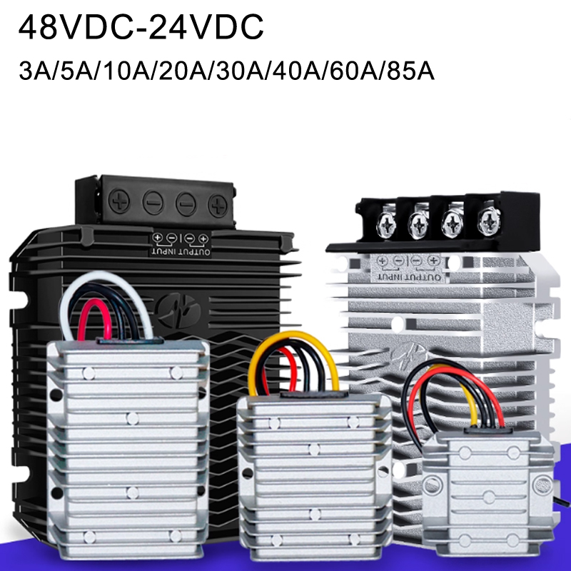 48V 至 24V 3A 至 85A 降压 DC/DC 转换器 IP68 防水太阳能系统电源