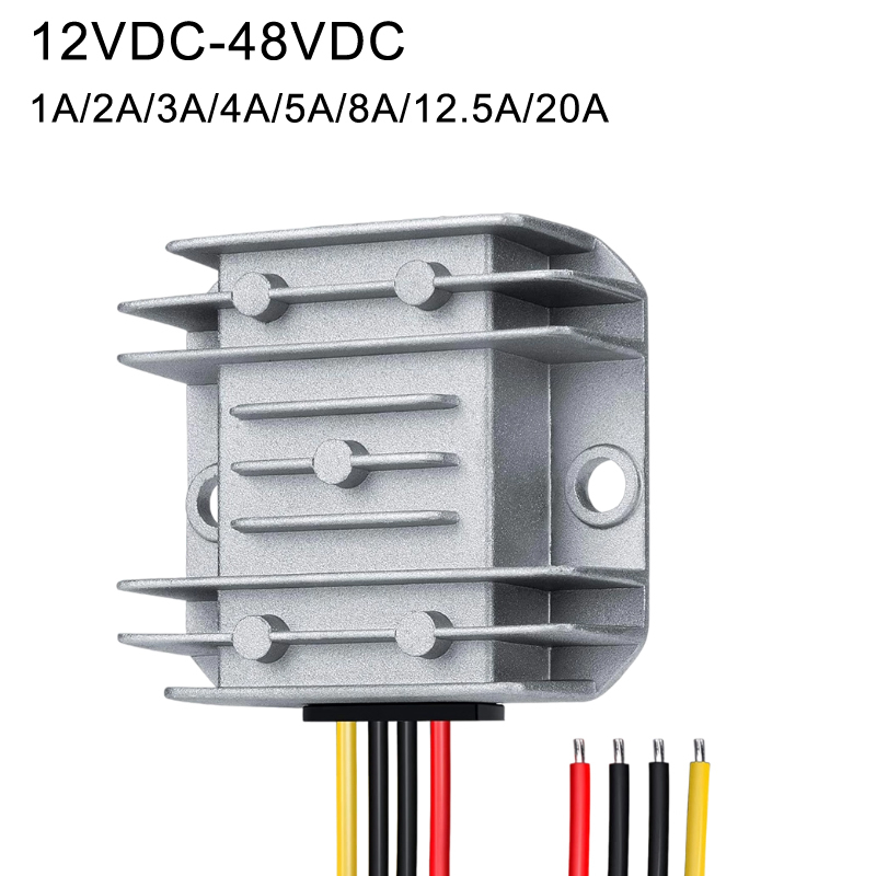 12V 至 48V 1A 至 20A 车载防水升压 DC-DC 电源转换器
