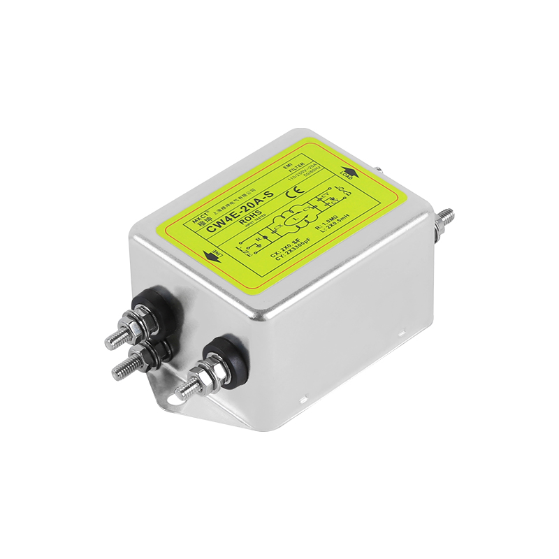 螺栓连接单相交流220V EMI净化CW4-3A/6A/10A/20A/30A/40A-S电源滤波器