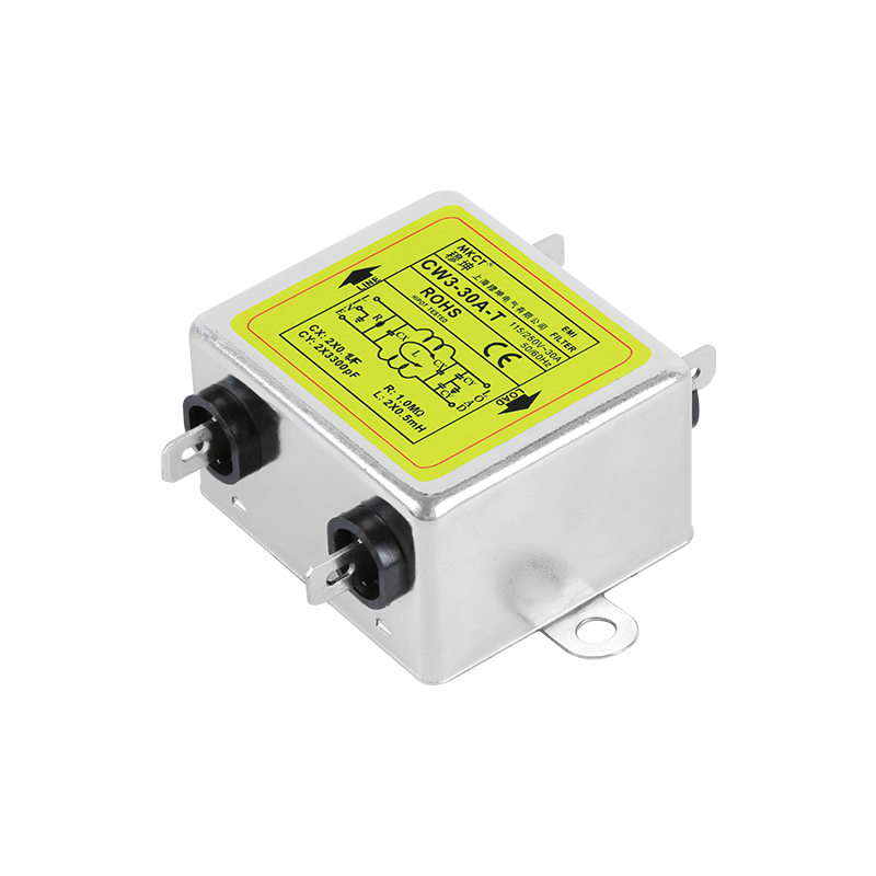CW3/CW4-3A/6A/10A/20A/30A-T 插入连接单相通用单极或双极电源滤波器 EMI 滤波器