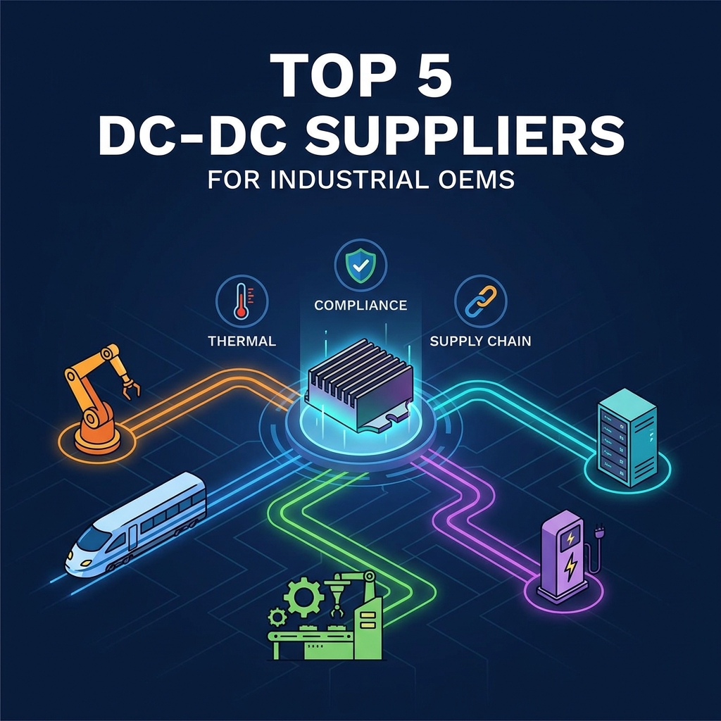 OEM 工业应用的前 5 名 DC-DC 转换器供应商